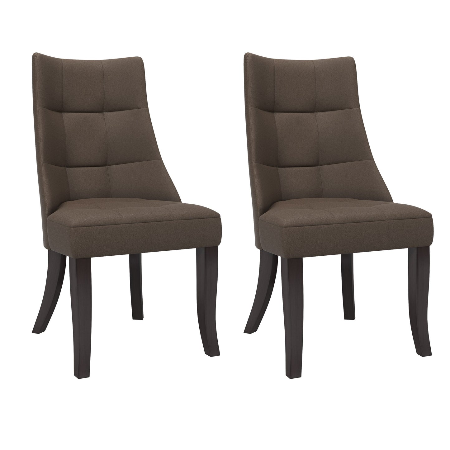 brown Accent Chairs Set of 2 Hayden Collection product image by CorLiving#color_brown