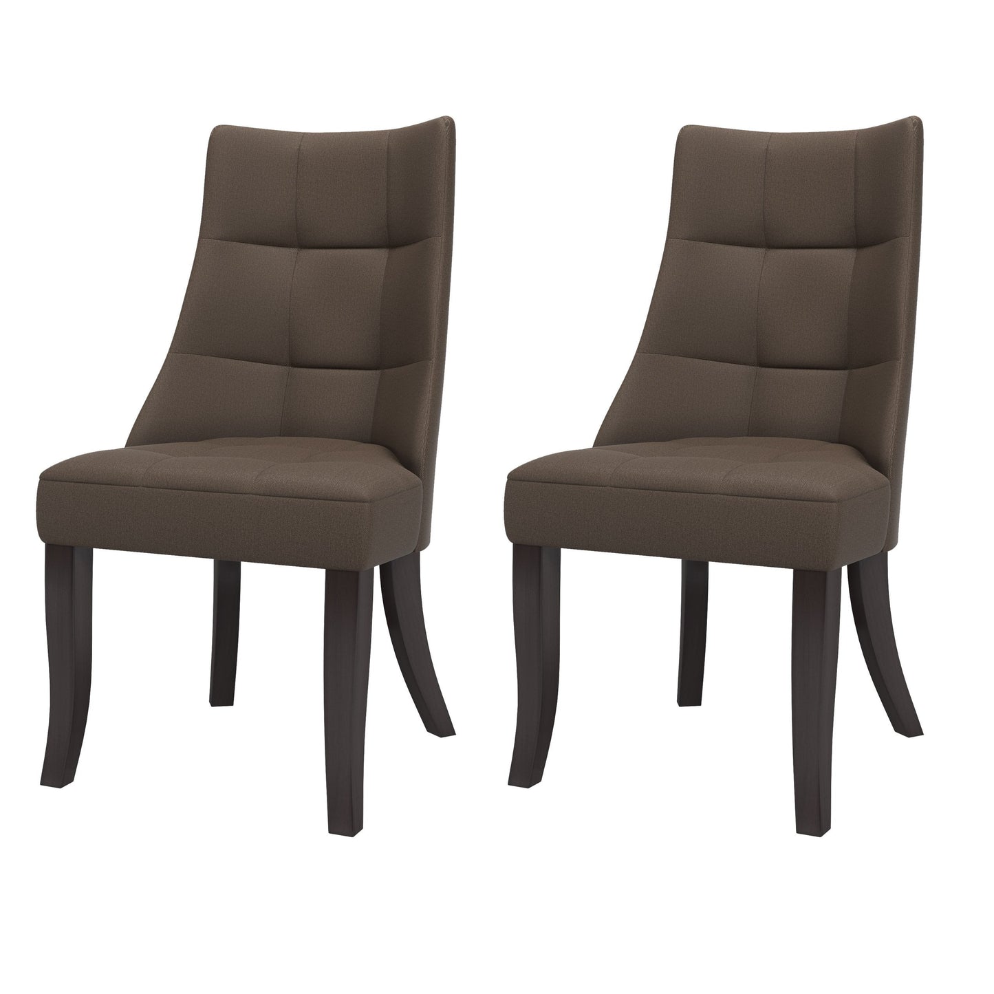 brown Accent Chairs Set of 2 Hayden Collection product image by CorLiving#color_brown