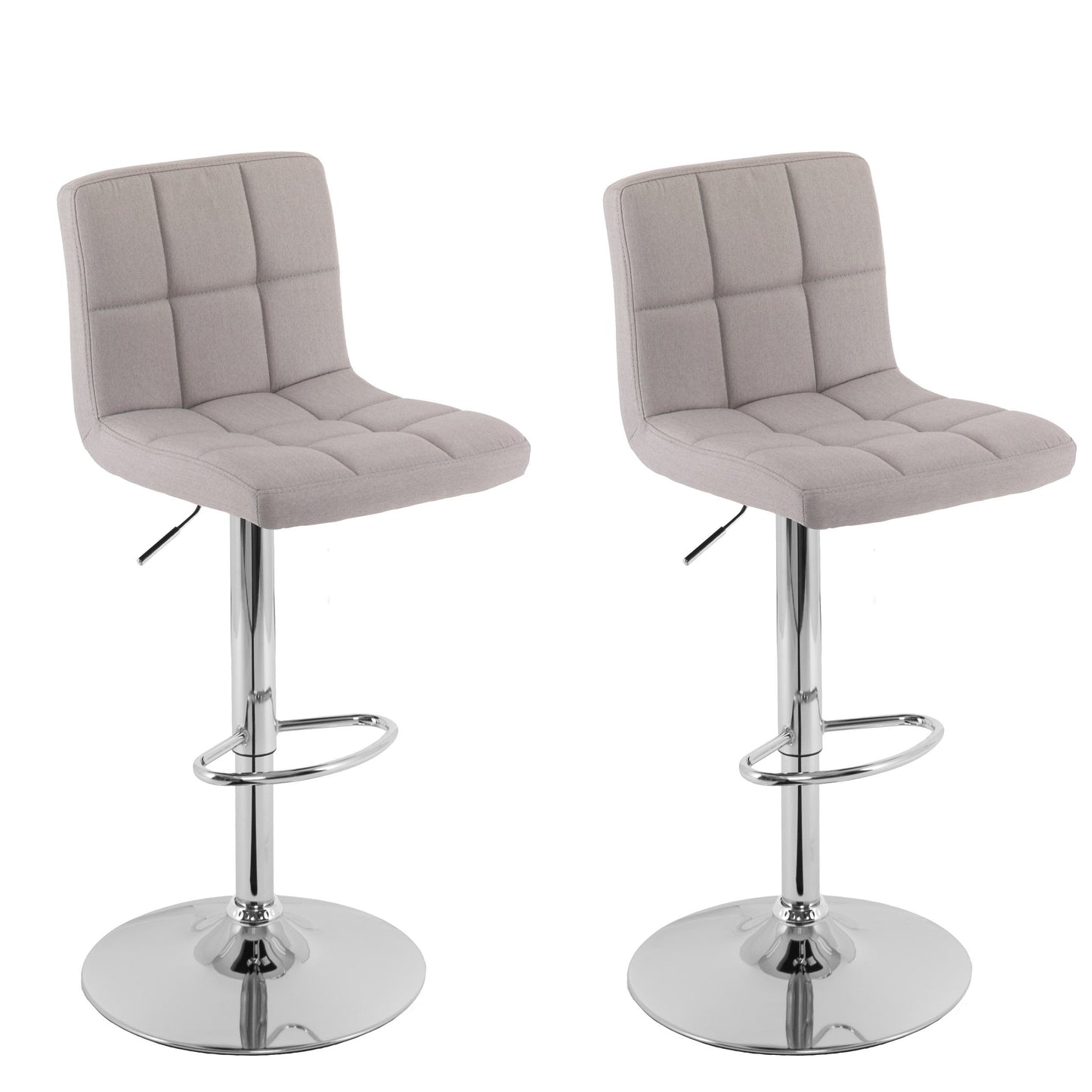 light grey Adjustable Height Bar Stools Set of 2 CorLiving Collection product image by CorLiving#color_light-grey