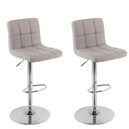 light grey Adjustable Height Bar Stools Set of 2 CorLiving Collection product image by CorLiving#color_light-grey