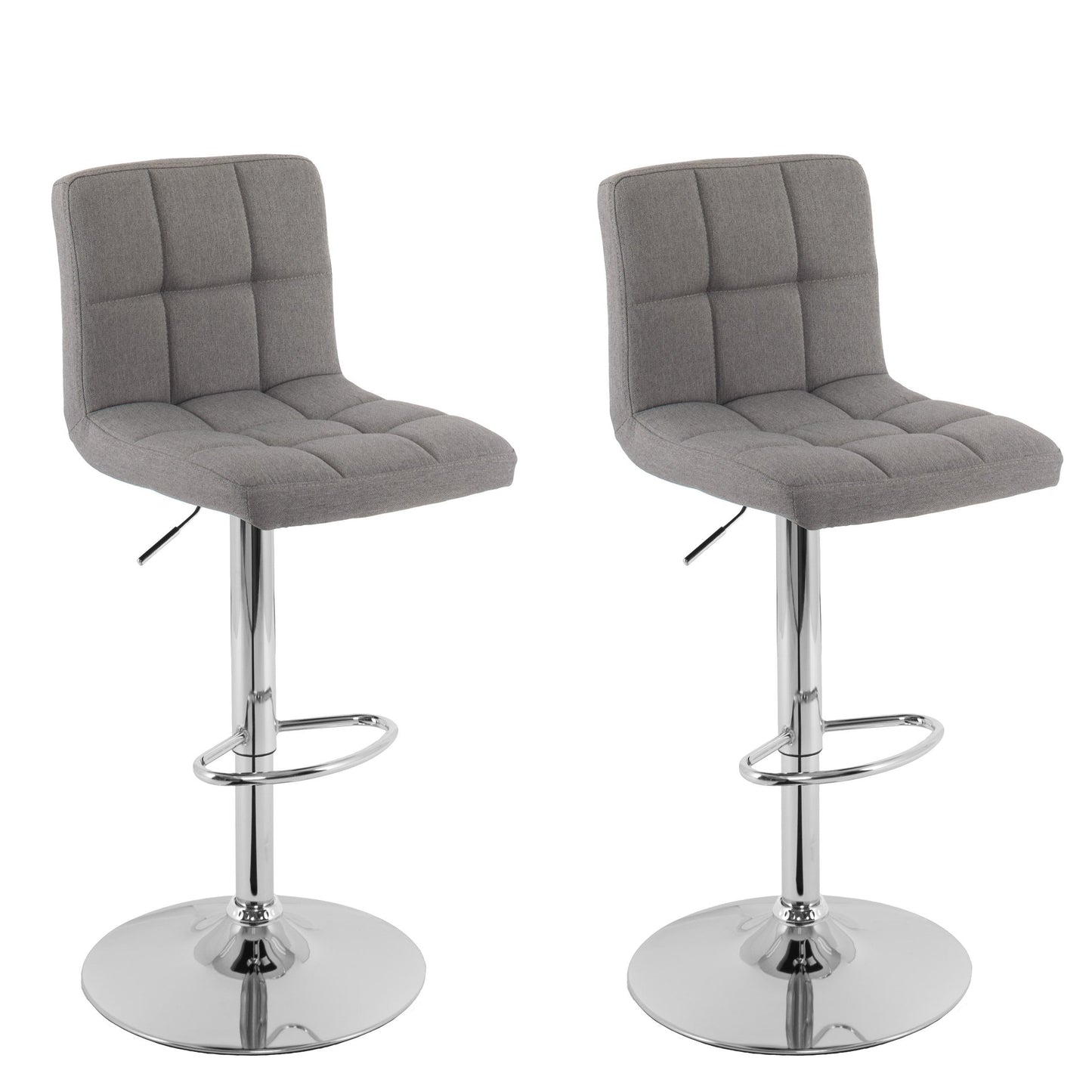 medium grey Adjustable Height Bar Stools Set of 2 CorLiving Collection product image by CorLiving#color_medium-grey