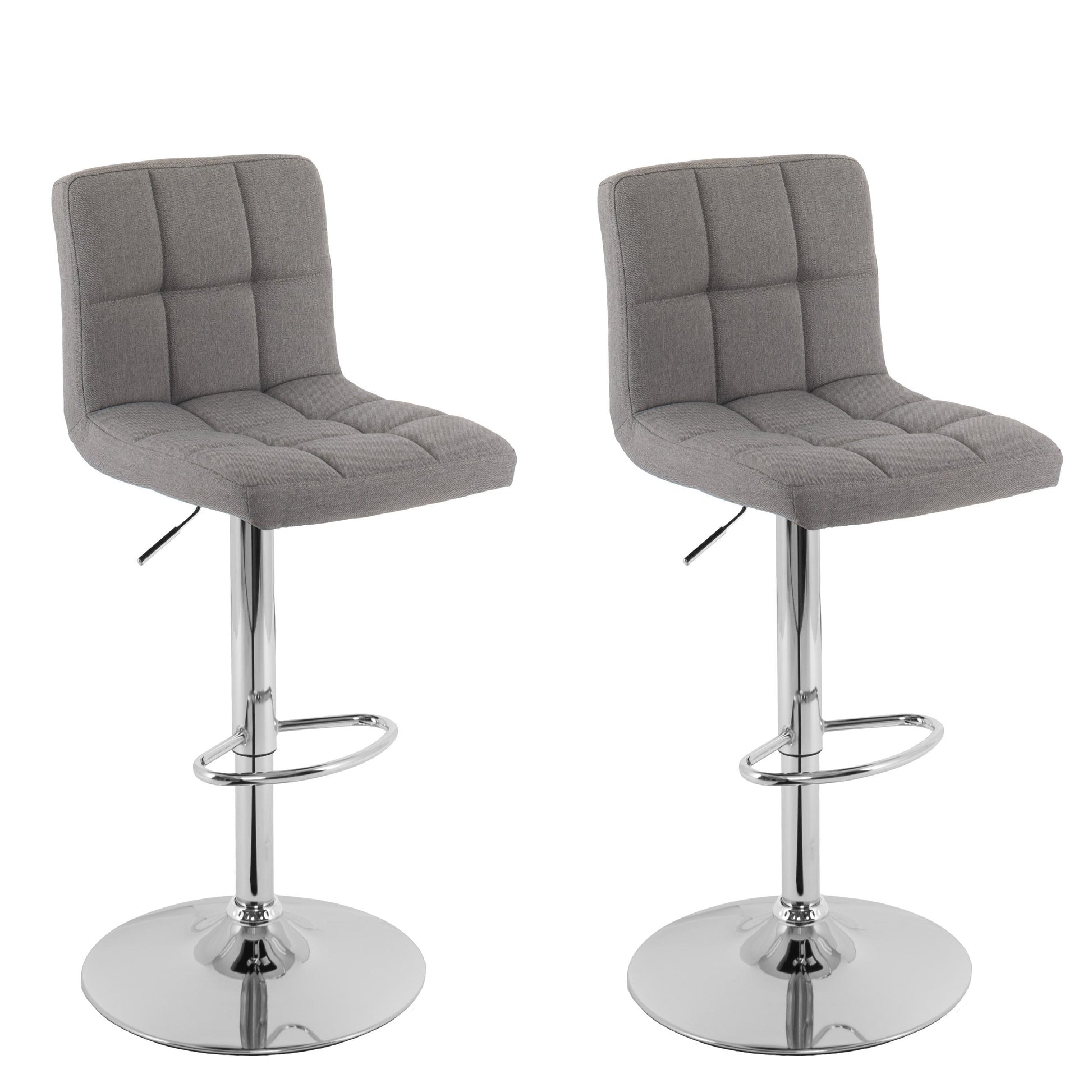 medium grey Adjustable Height Bar Stools Set of 2 CorLiving Collection product image by CorLiving#color_medium-grey