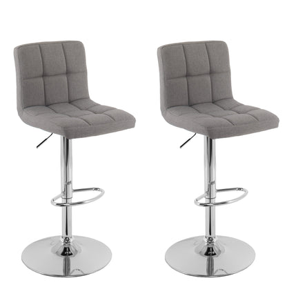 medium grey Adjustable Height Bar Stools Set of 2 CorLiving Collection product image by CorLiving#color_medium-grey