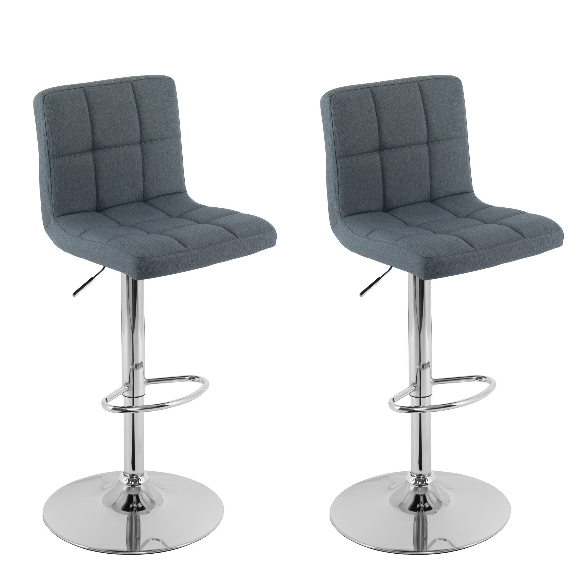 blue grey Adjustable Height Bar Stools Set of 2 CorLiving Collection product image by CorLiving#color_blue-grey