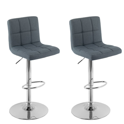 blue grey Adjustable Height Bar Stools Set of 2 CorLiving Collection product image by CorLiving#color_blue-grey