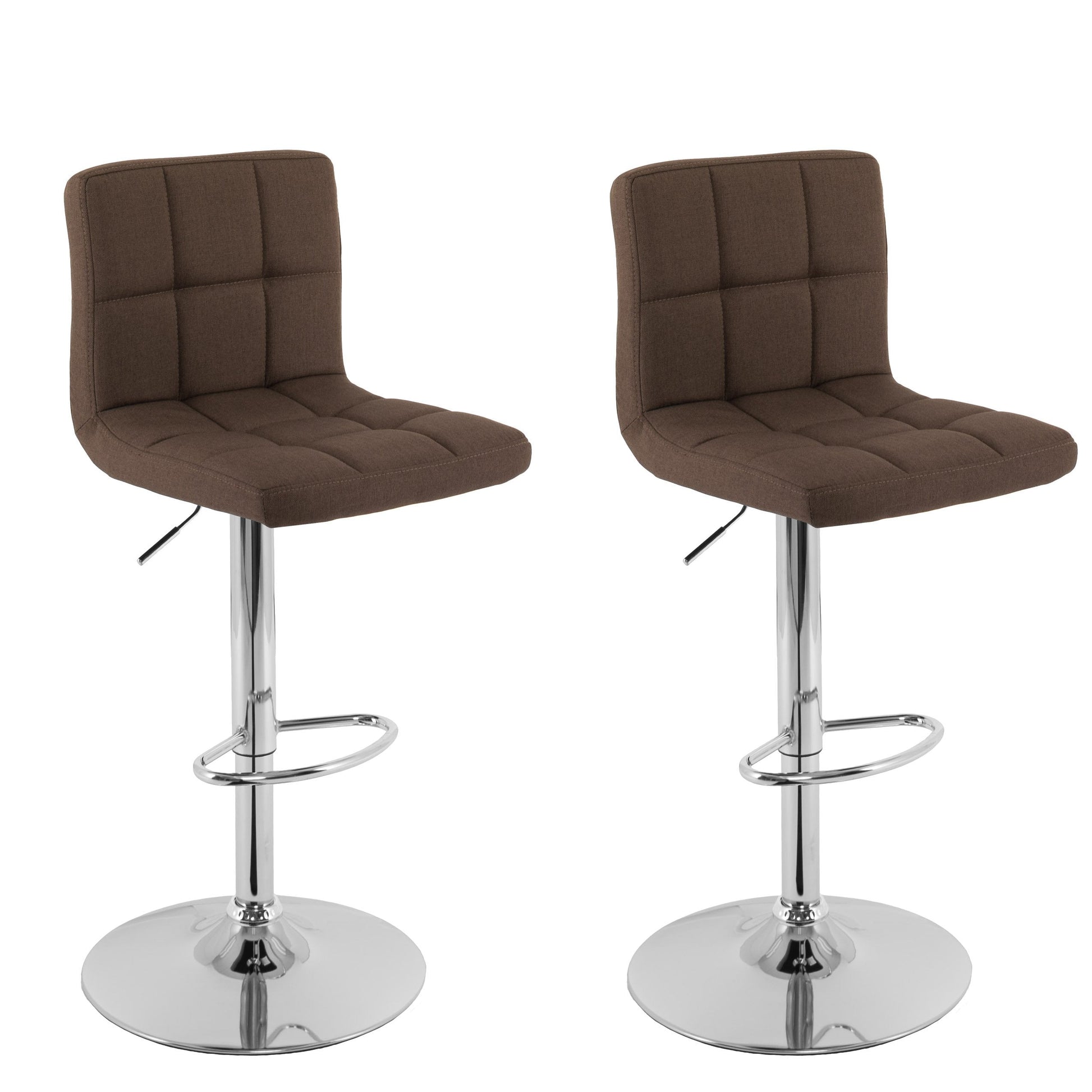 dark brown Adjustable Height Bar Stools Set of 2 CorLiving Collection product image by CorLiving#color_dark-brown