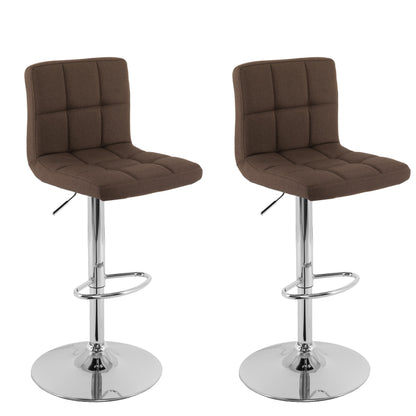 dark brown Adjustable Height Bar Stools Set of 2 CorLiving Collection product image by CorLiving#color_dark-brown