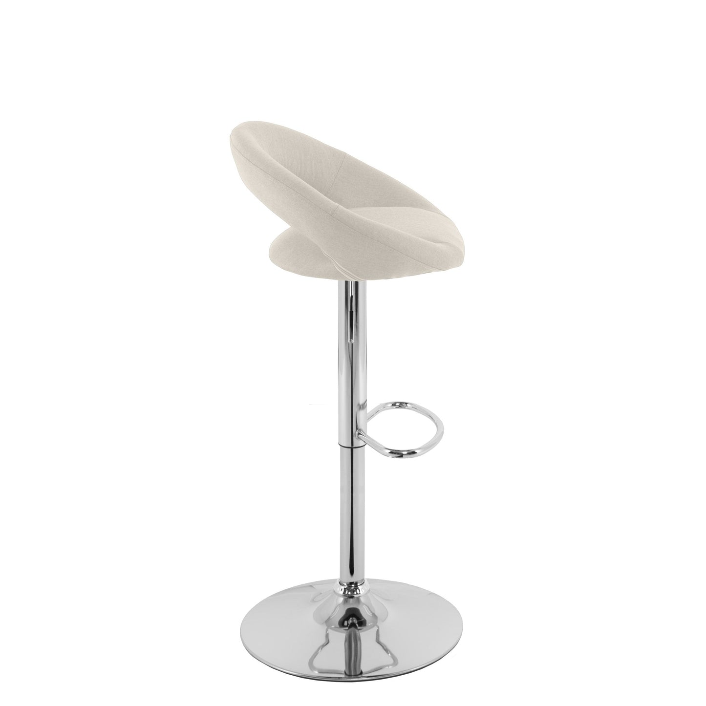 cream Adjustable Bar Stool Set of 2 CorLiving Collection product image by CorLiving#color_cream