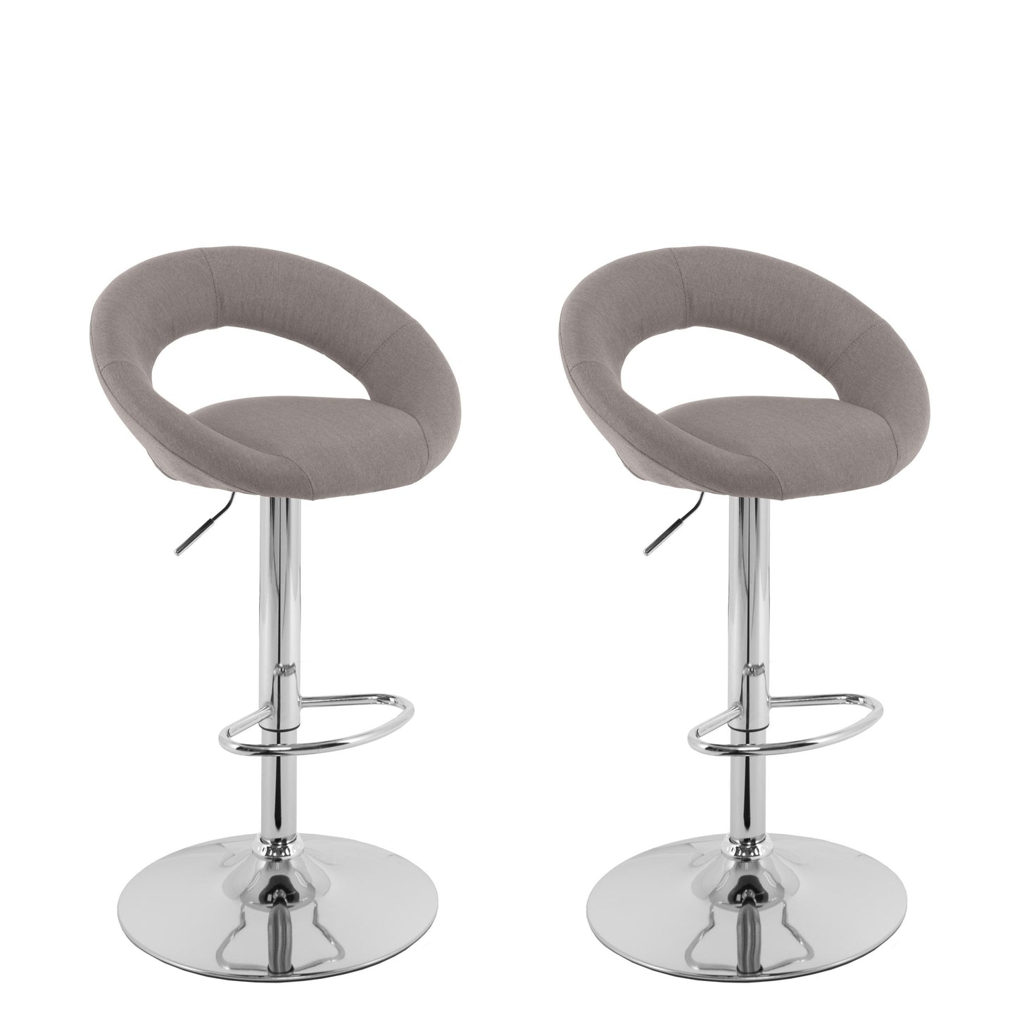 light grey Adjustable Bar Stool Set of 2 CorLiving Collection product image by CorLiving#color_light-grey