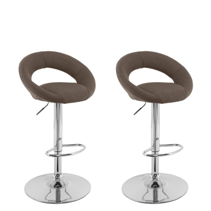 light brown Adjustable Bar Stool Set of 2 CorLiving Collection product image by CorLiving#color_light-brown