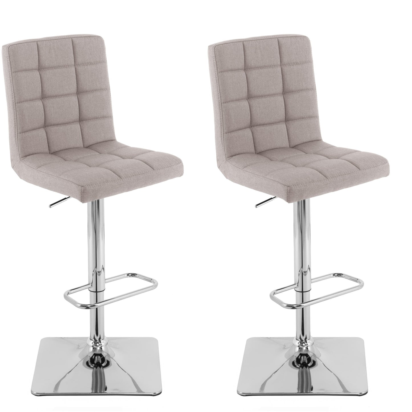 light grey High Back Bar Stools Set of 2 Quinn Collection product image by CorLiving#color_light-grey