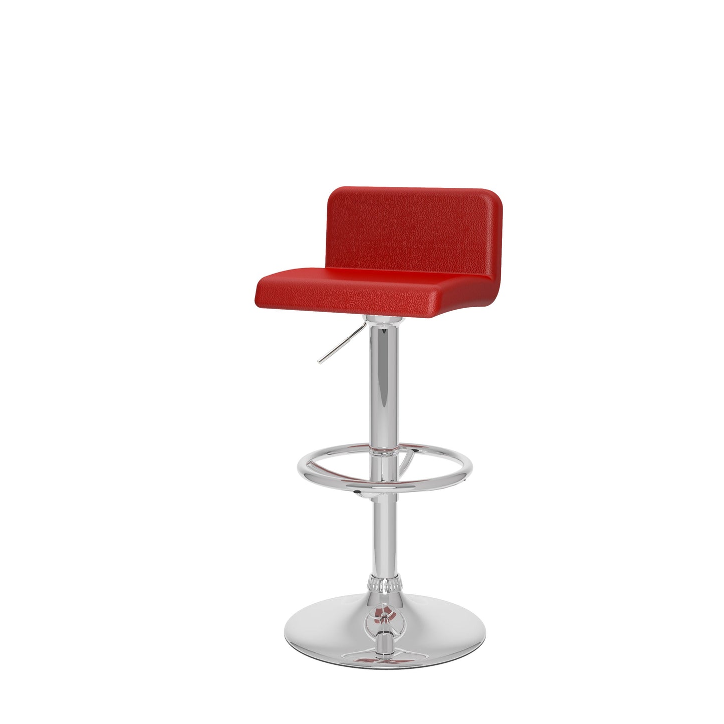 red Low Back Bar Stools Set of 2 Atlas Collection product image by CorLiving#color_red