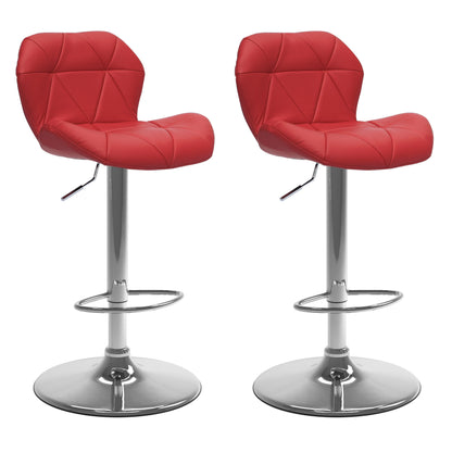 red Bar Stools with Backs Set of 2 Mateo Collection product image by CorLiving#color_red