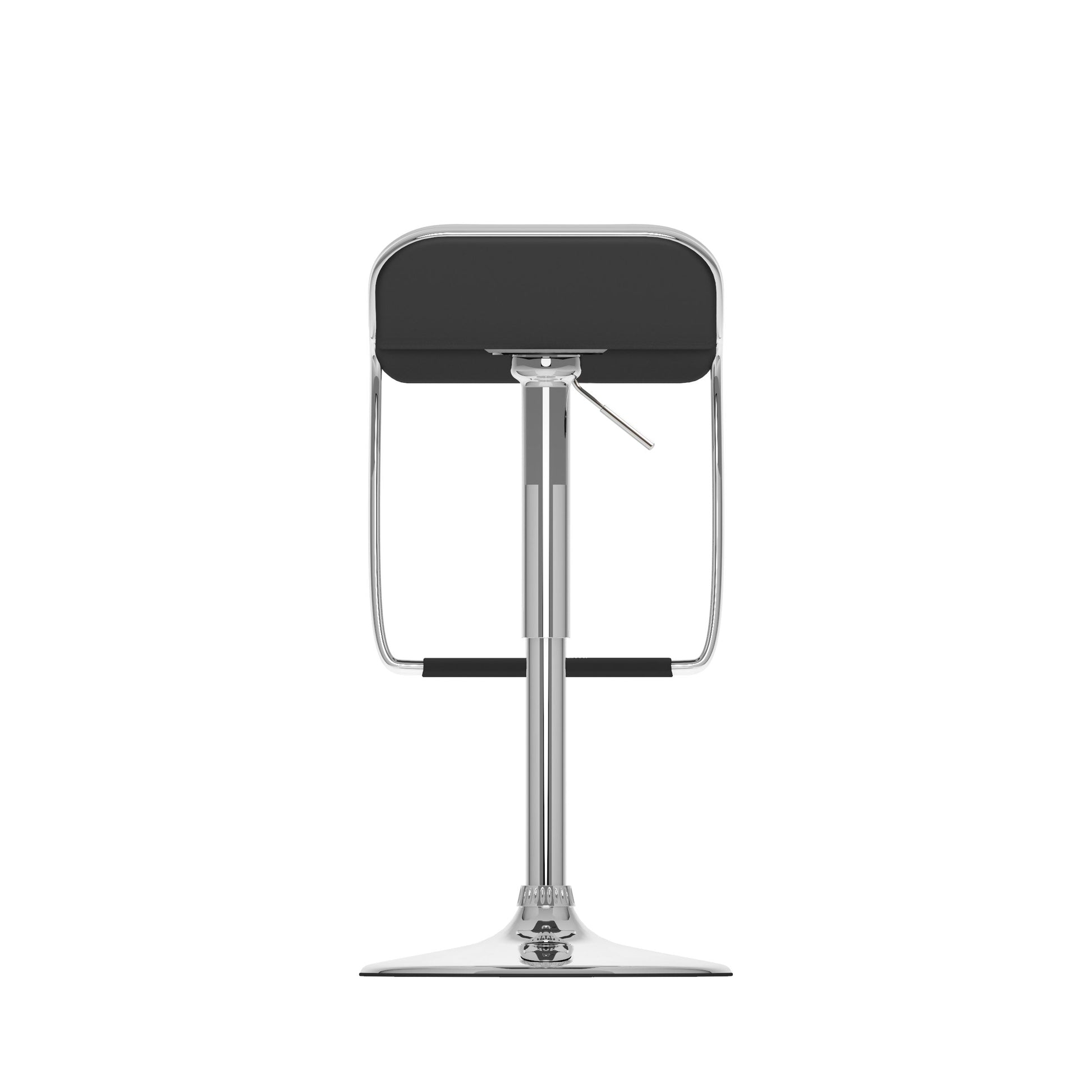 black Low Back Bar Stools Set of 2 Elias Collection product image by CorLiving#color_black