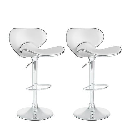 white Bar Stools with Backs Set of 2 Marcus Collection product image by CorLiving#color_white