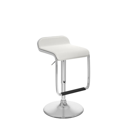 white Low Back Bar Stools Set of 2 Elias Collection product image by CorLiving#color_white