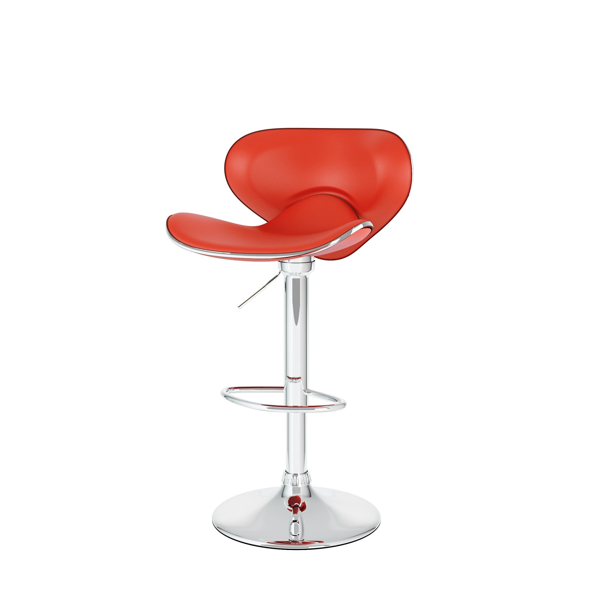 red Bar Stools with Backs Set of 2 Marcus Collection product image by CorLiving#color_red