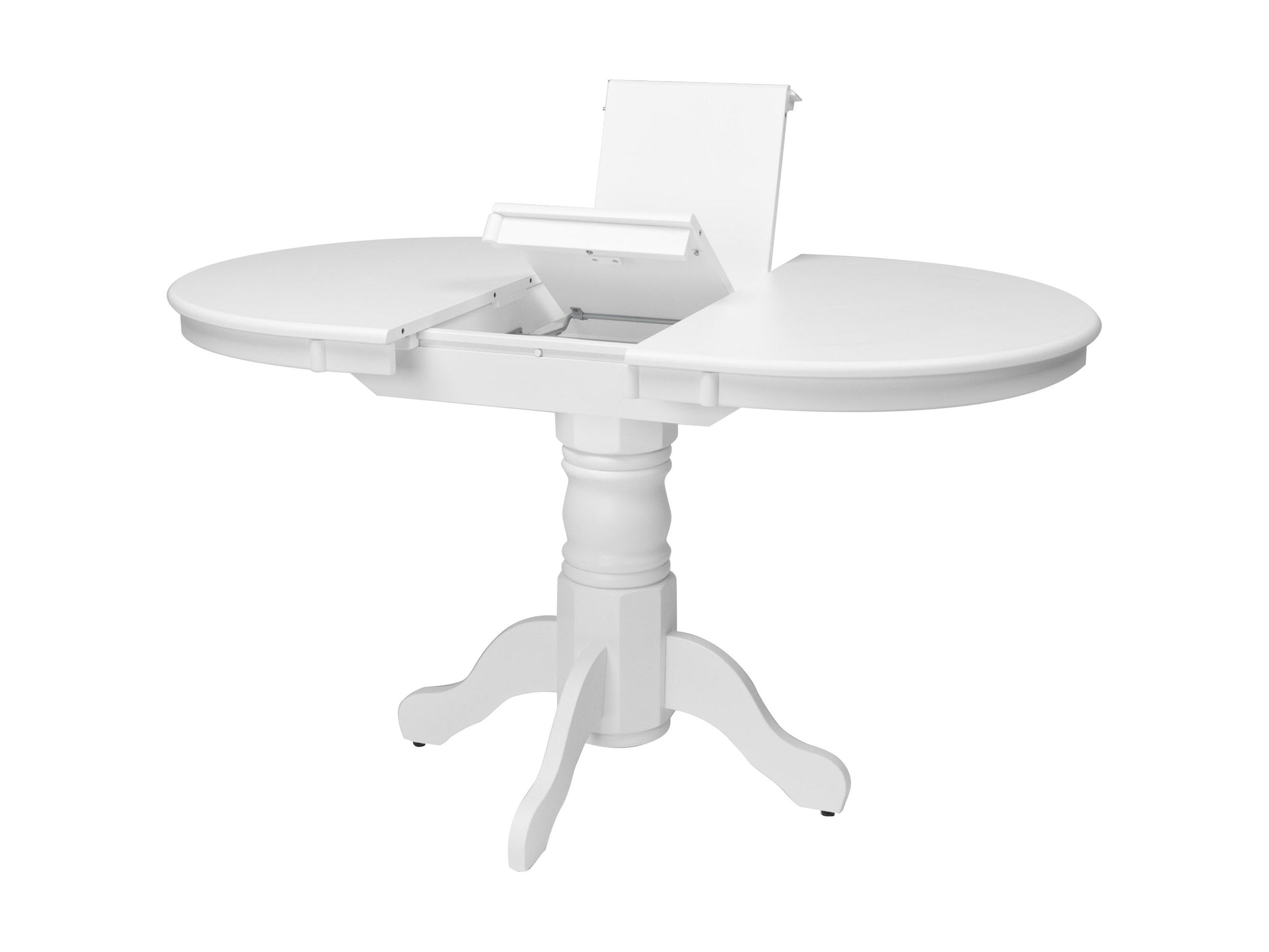 white Extendable Dining Set, 5pc Dillon Collection detail image by CorLiving#color_dillon-white