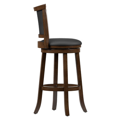 black Bar Height Bar Stools Set of 2 Wesley Collection product image by CorLiving#color_black