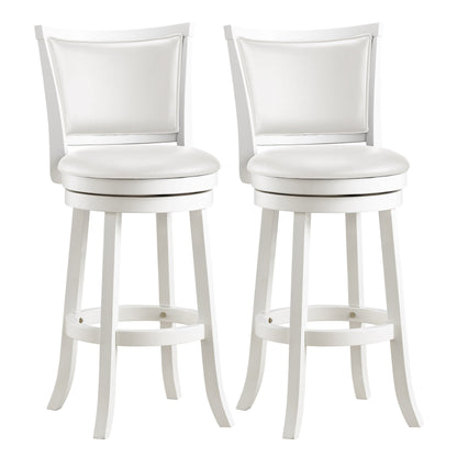 white Bar Height Bar Stools Set of 2 Wesley Collection product image by CorLiving#color_white