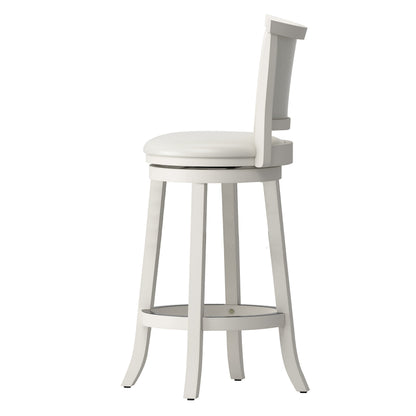 white Bar Height Bar Stools Set of 2 Wesley Collection product image by CorLiving#color_white