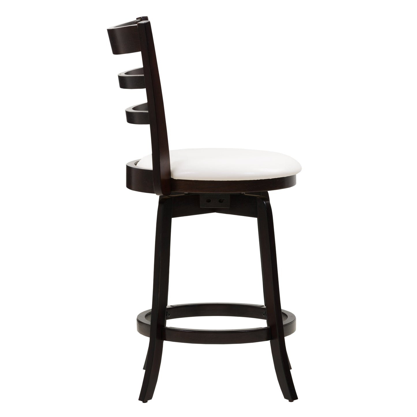 white Wood Bar Stool Counter Height Woodgrove Collection product image by CorLiving#color_white