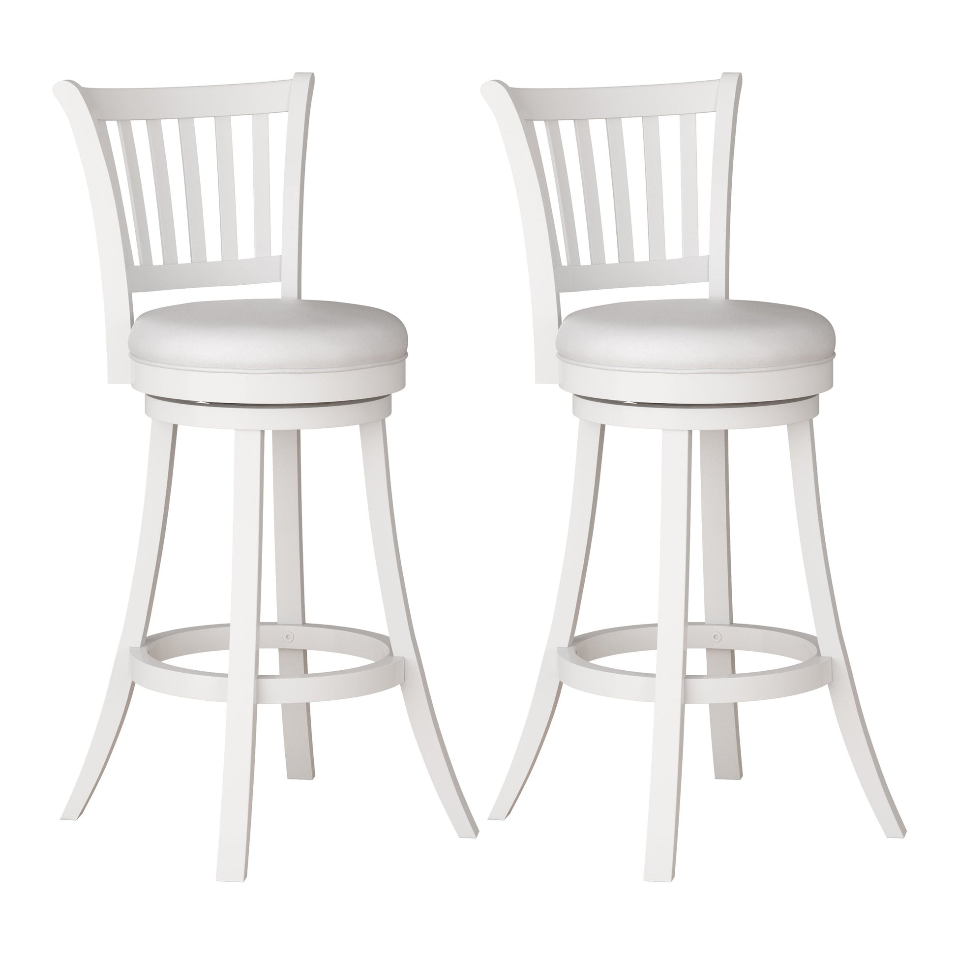 white White Bar Stools Set of 2 Winston Collection product image by CorLiving#color_white