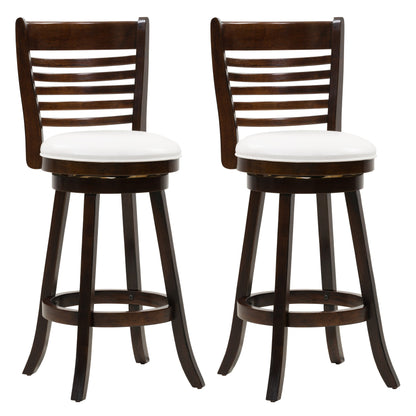 white Bar Height Bar Stools Set of 2 Willa Collection product image by CorLiving#color_white