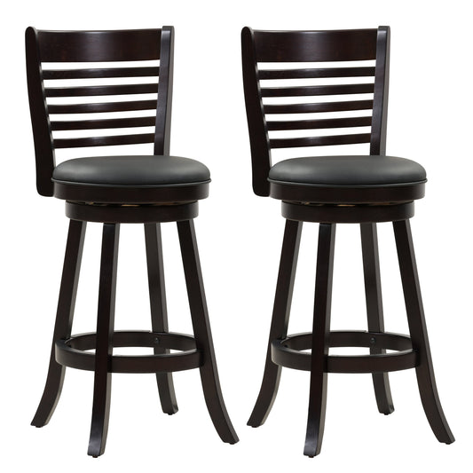 black Bar Height Bar Stools Set of 2 Willa Collection product image by CorLiving#color_black