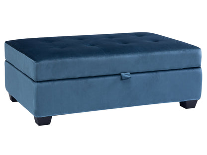 blue Tufted Storage Bench Antonio Collection product image by CorLiving#color_antonio-blue-1