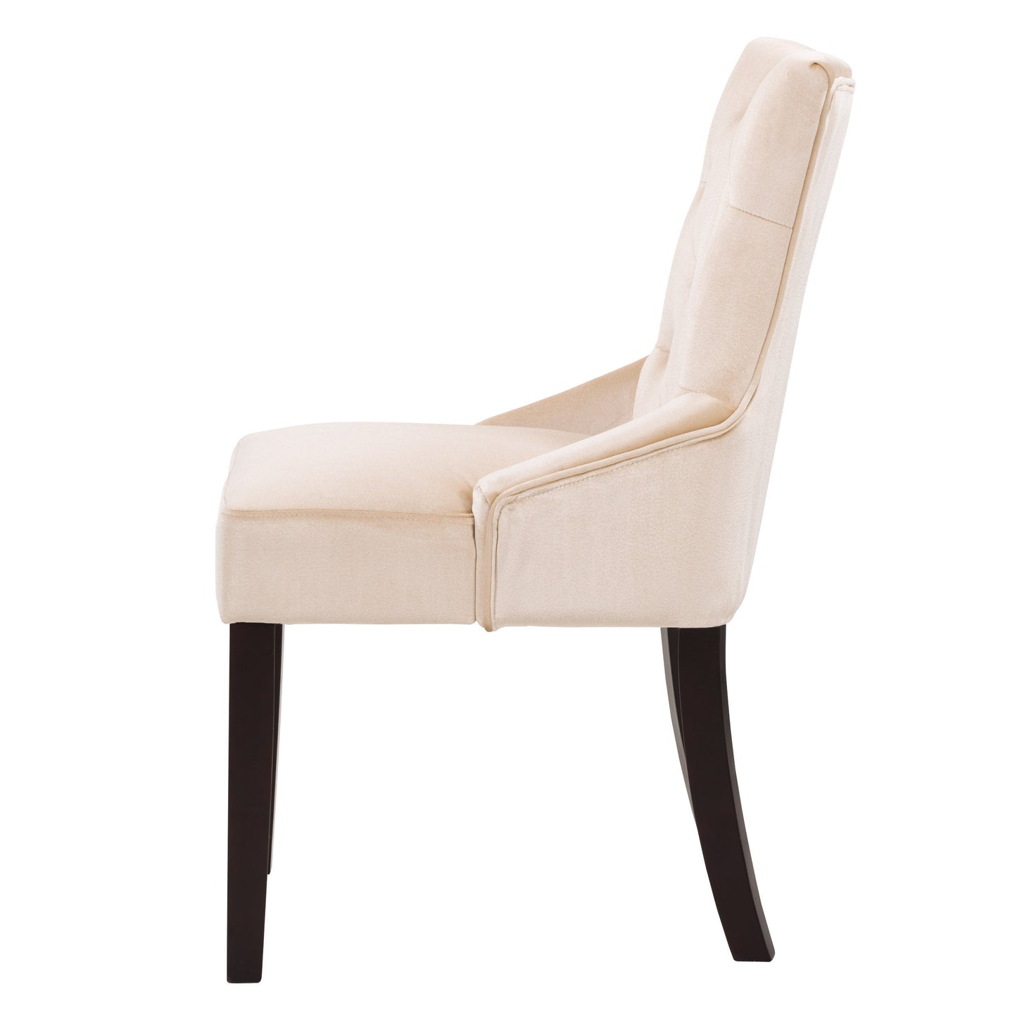 beige Velvet Accent Chairs Set of 2 Antonio Collection product image by CorLiving#color_beige-1