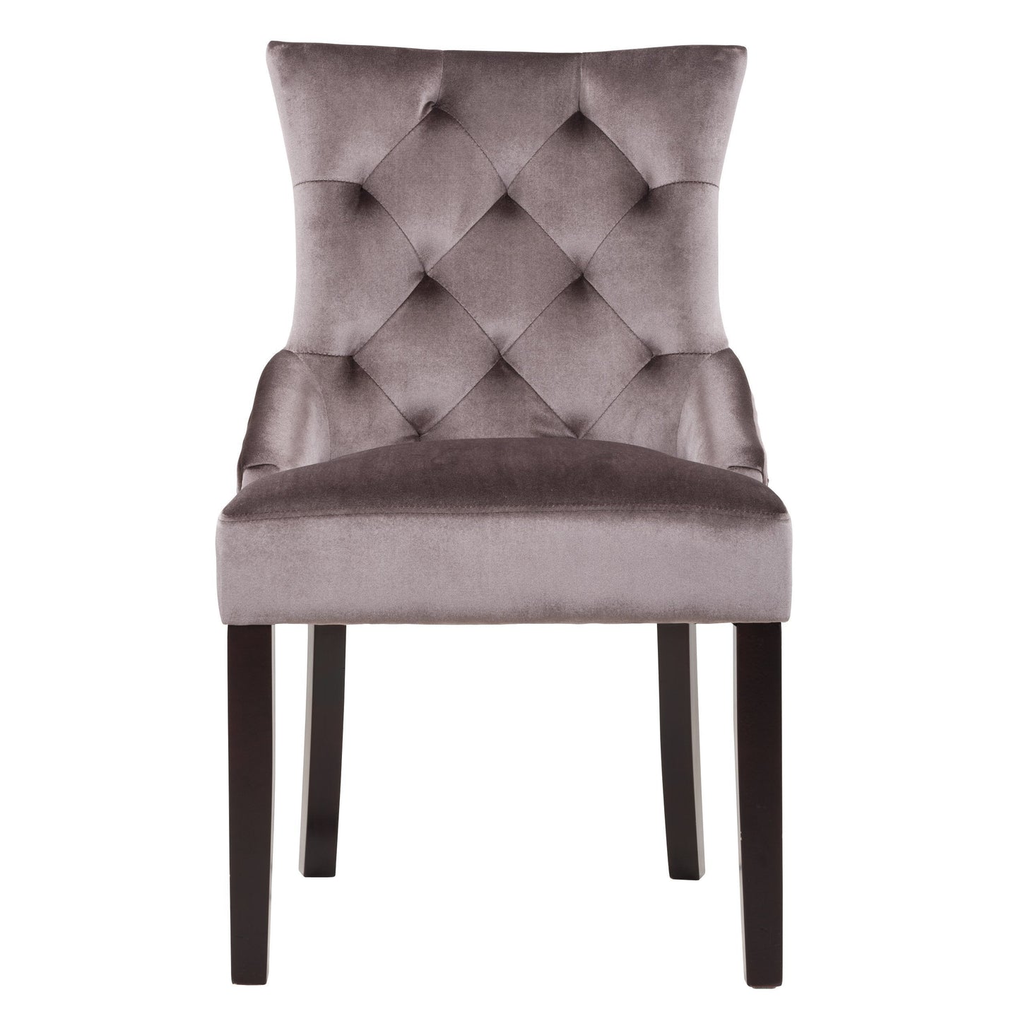 mauve Velvet Accent Chairs Set of 2 Antonio Collection product image by CorLiving#color_mauve