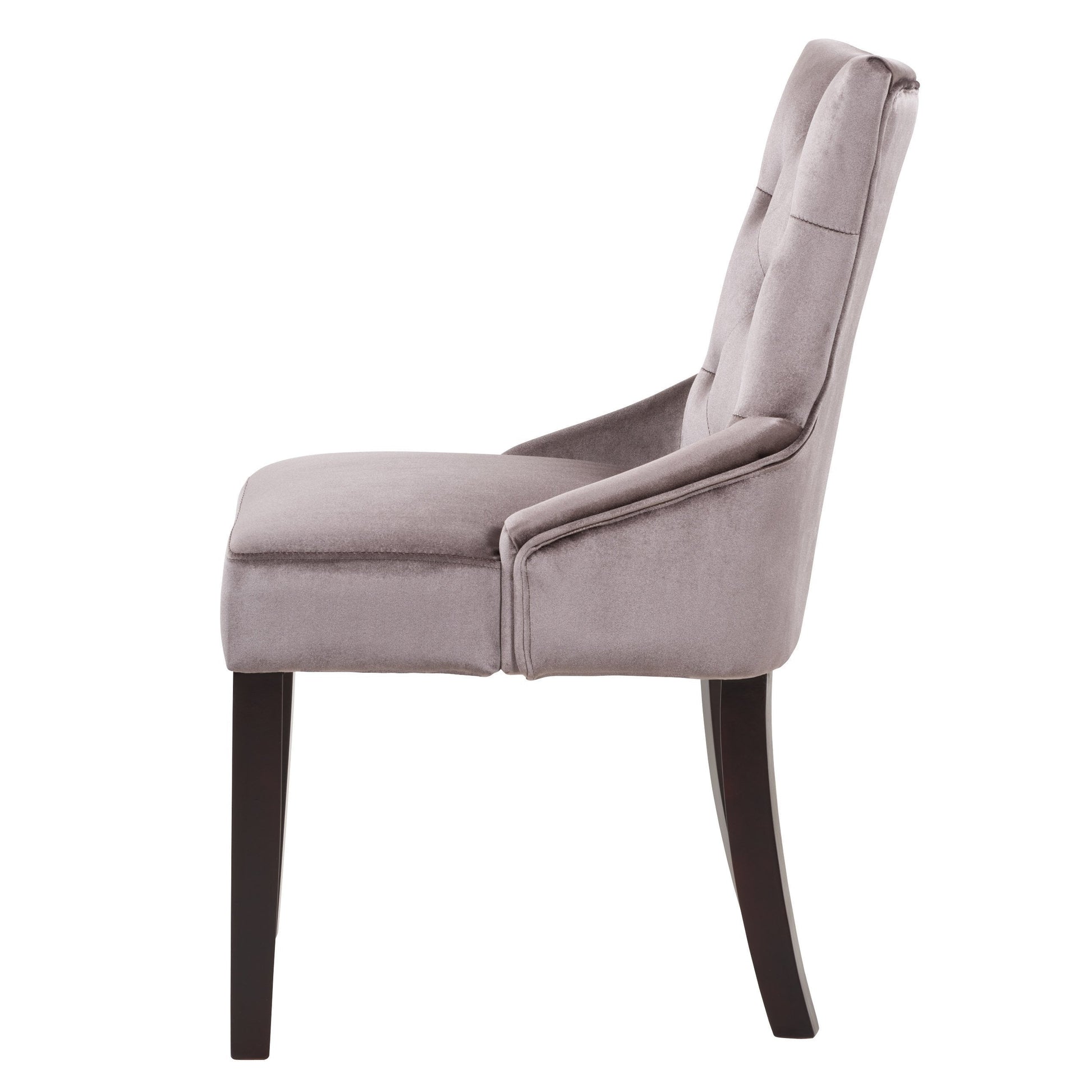 mauve Velvet Accent Chairs Set of 2 Antonio Collection product image by CorLiving#color_mauve