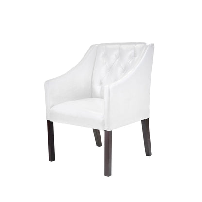 white Leather Club Chair Set of 2 Antonio Collection product image by CorLiving#color_white