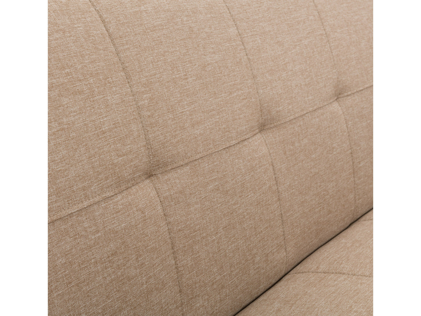 beige Convertible Futon Sofa Bed Yorkton collection detail image by CorLiving#color_beige