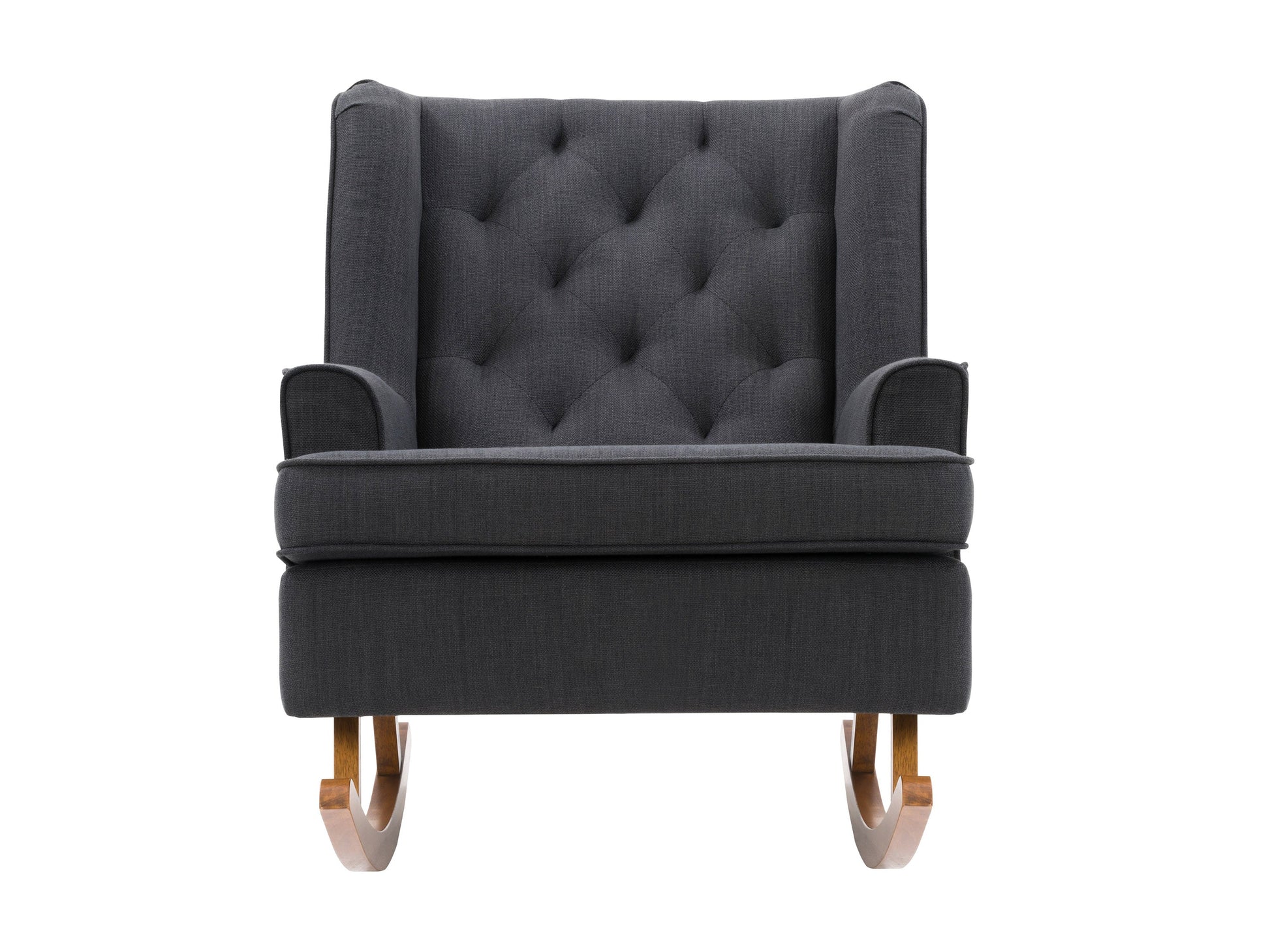dark grey Modern Rocking Chair Freya Collection product image by CorLiving#color_freya-dark-grey