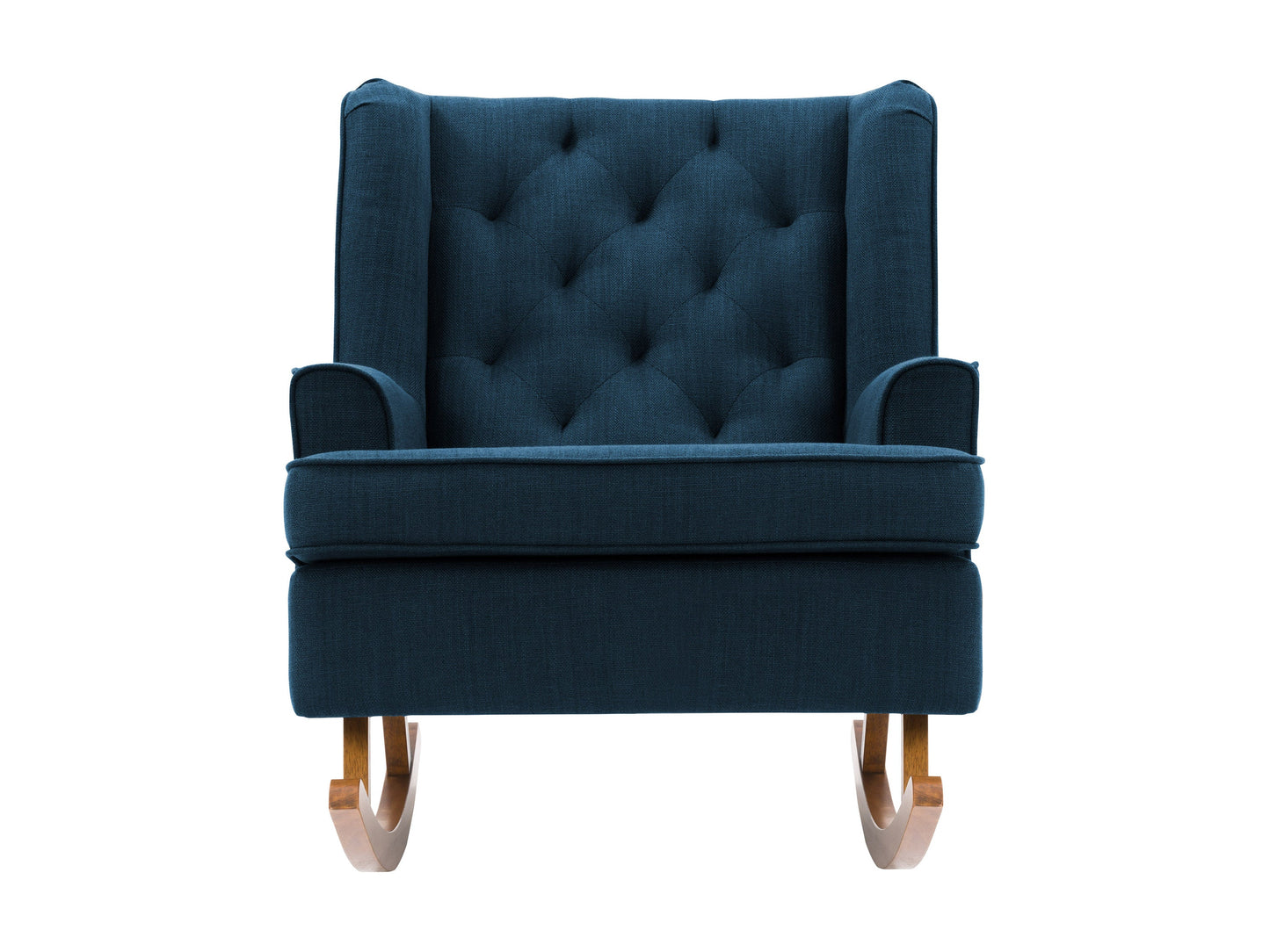 navy blue Modern Rocking Chair Freya Collection product image by CorLiving#color_freya-navy-blue