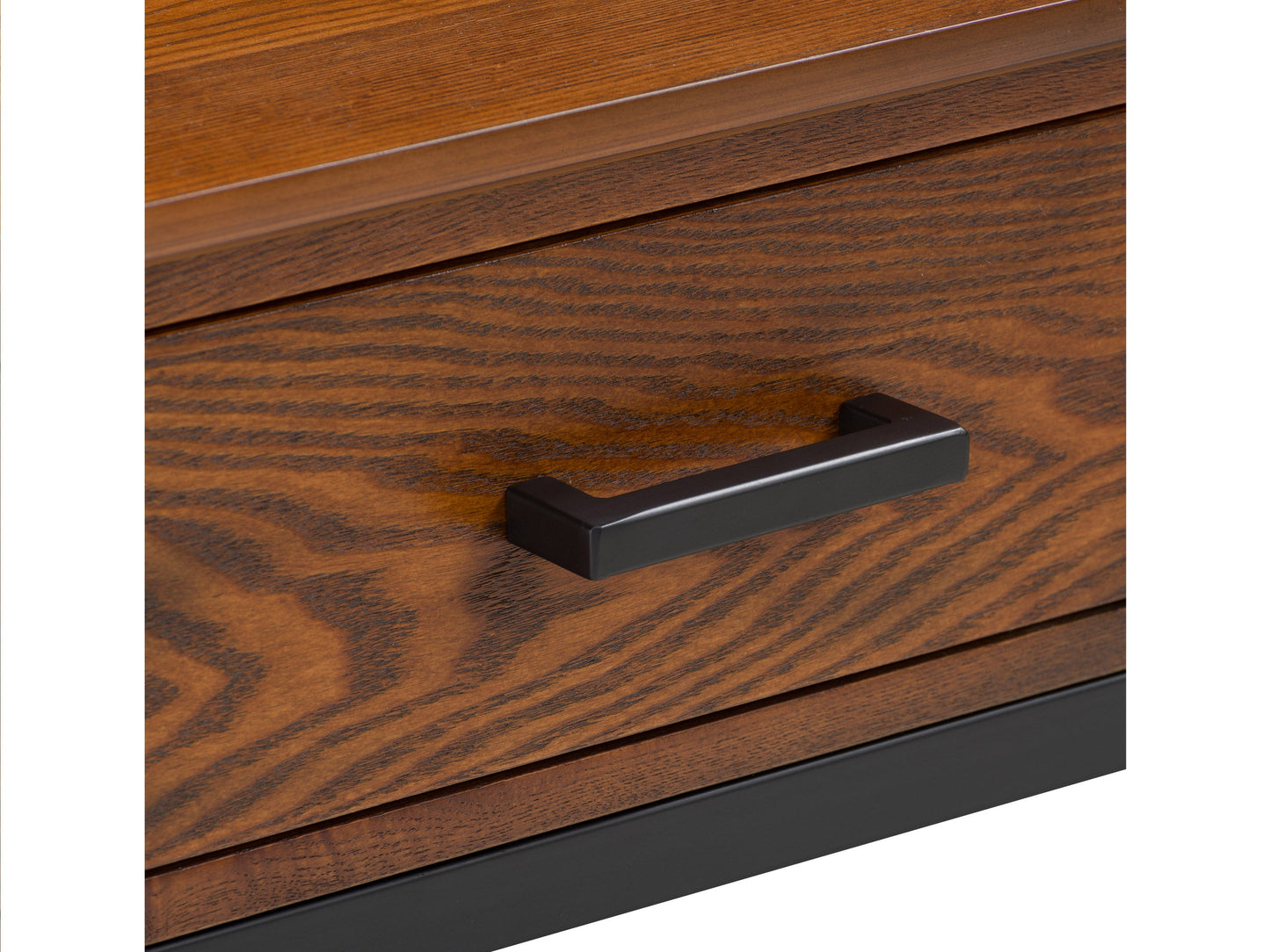 cherry brown TV Bench for TVs up to 75" Houston Collection detail image by CorLiving#color_cherry-brown