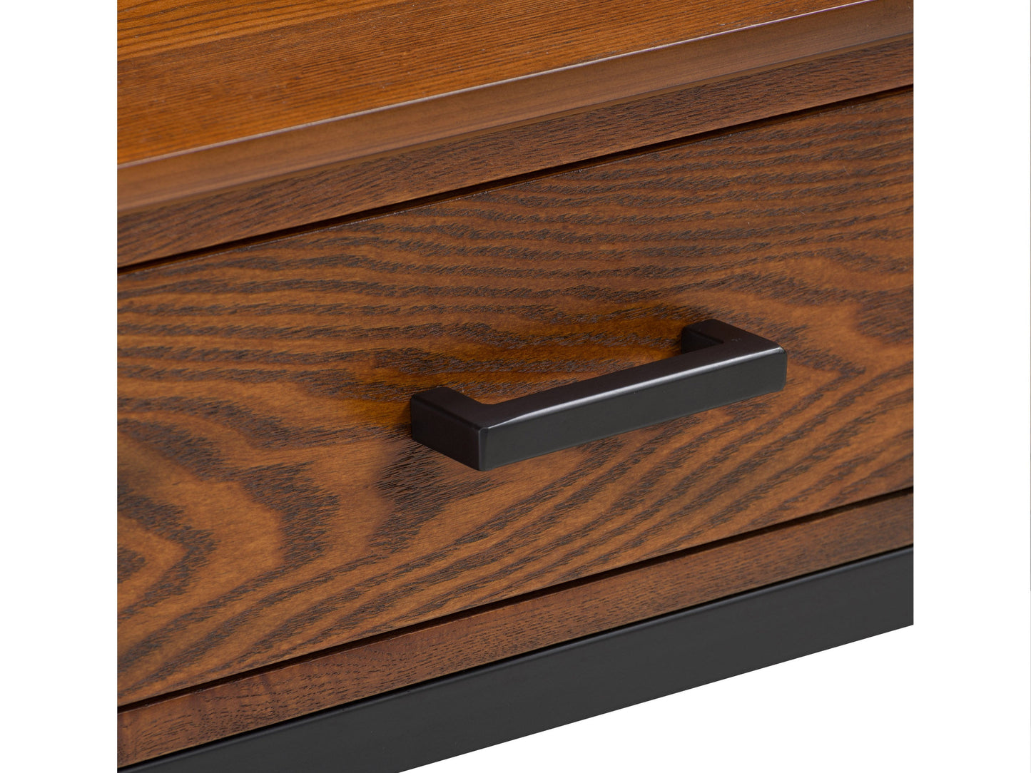 cherry brown TV Bench for TVs up to 95" Houston Collection detail image by CorLiving#color_cherry-brown