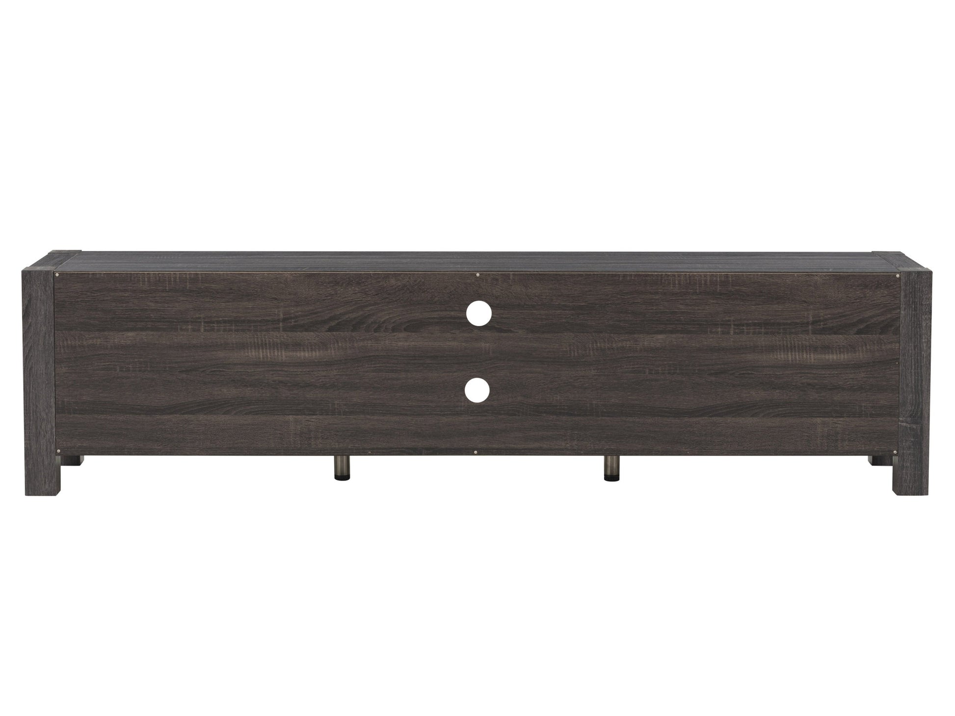 distressed carbon grey black duotone Modern TV Stand with Doors for TVs up to 95" Joliet Collection product image by CorLiving#color_distressed-carbon-grey-black-duotone