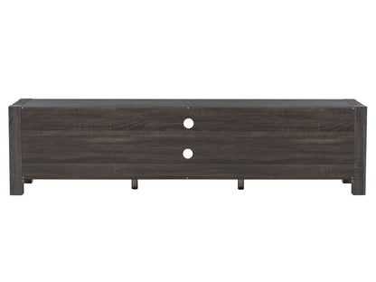 distressed carbon grey black duotone Modern TV Stand with Doors for TVs up to 95" Joliet Collection product image by CorLiving#color_distressed-carbon-grey-black-duotone