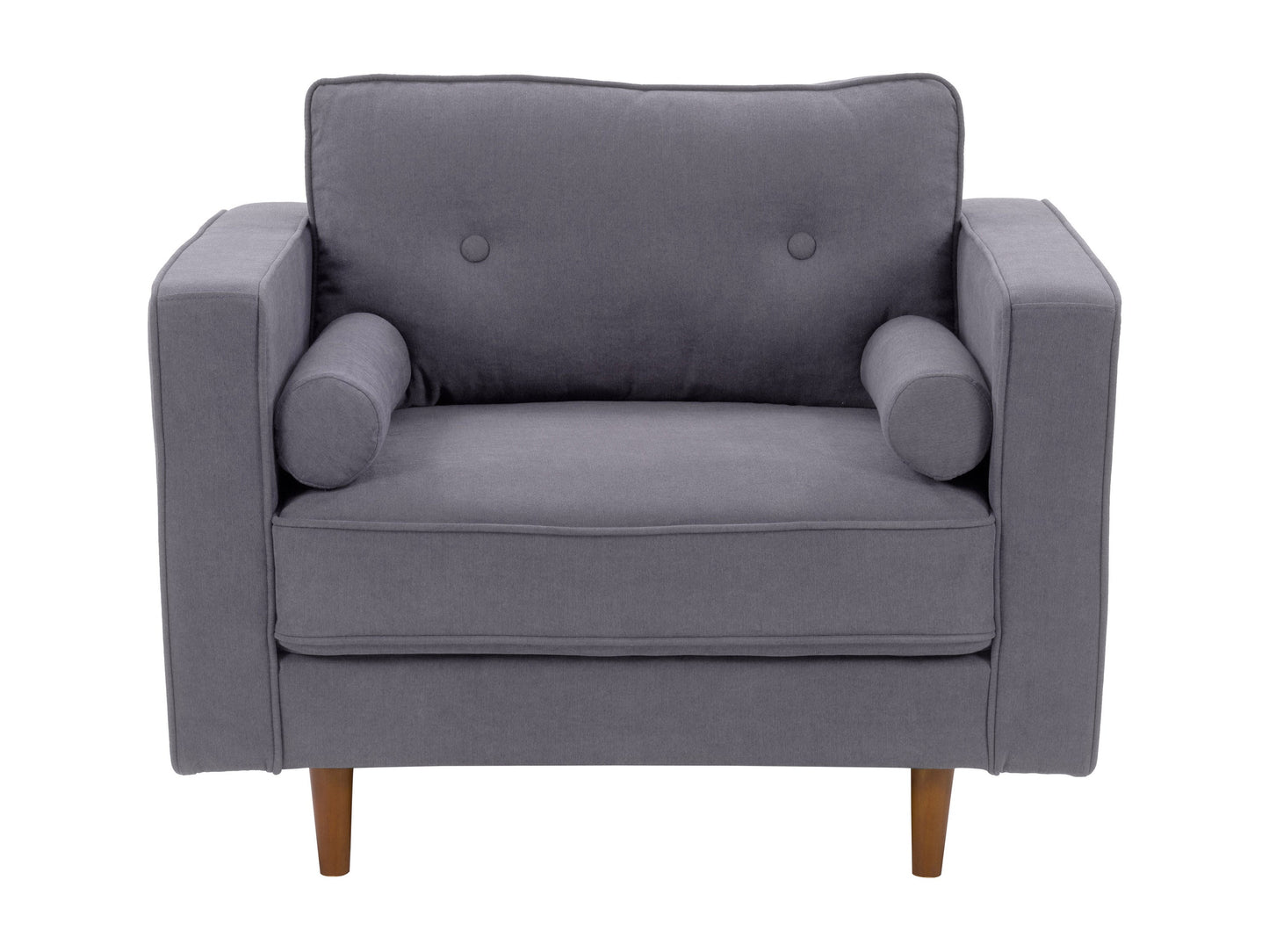 grey Mid-Century Modern Accent Chair Mulberry Collection product image by CorLiving#color_mulberry-grey