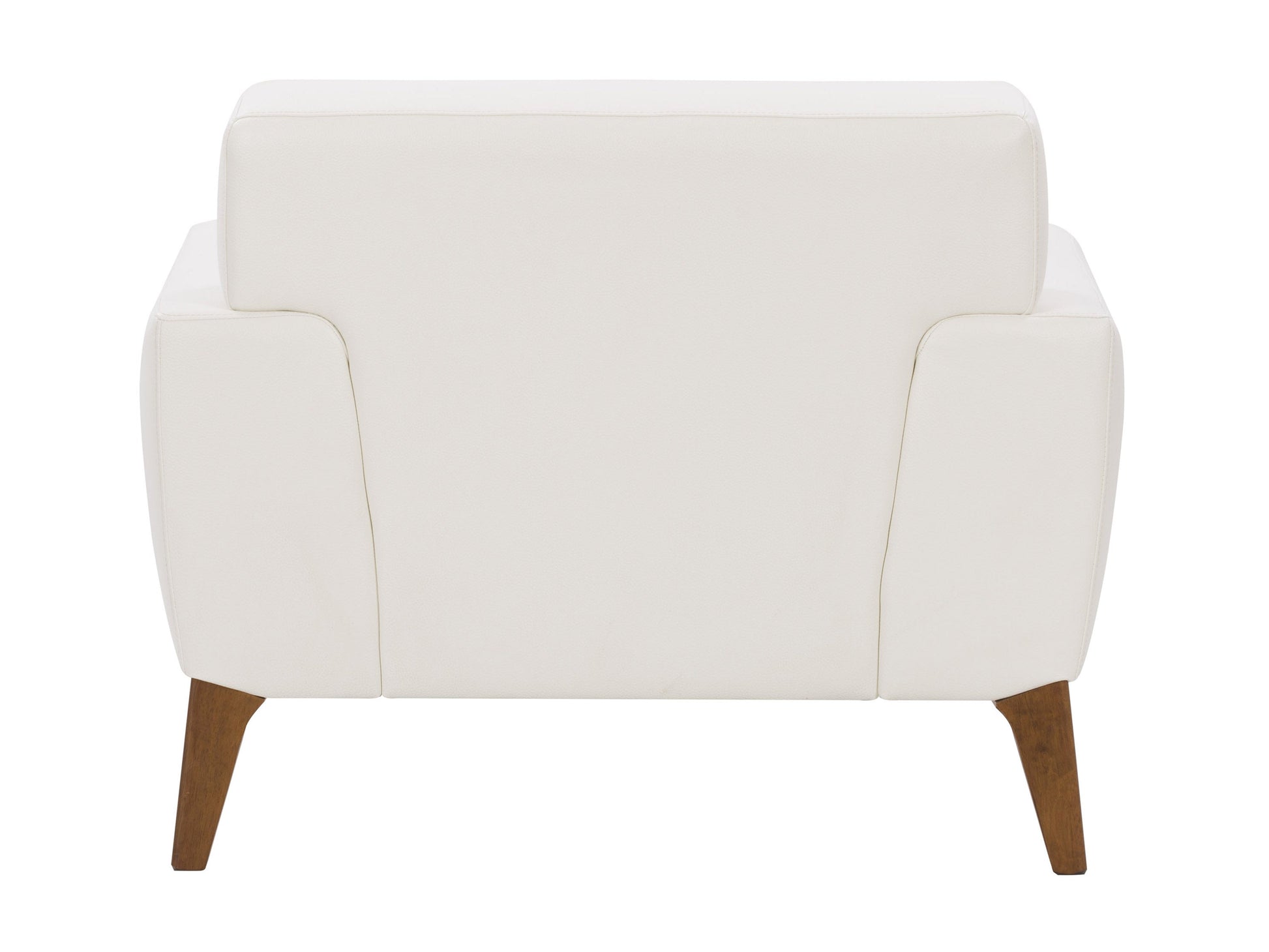 white Faux Leather Accent Chair London Collection product image by CorLiving#color_london-white