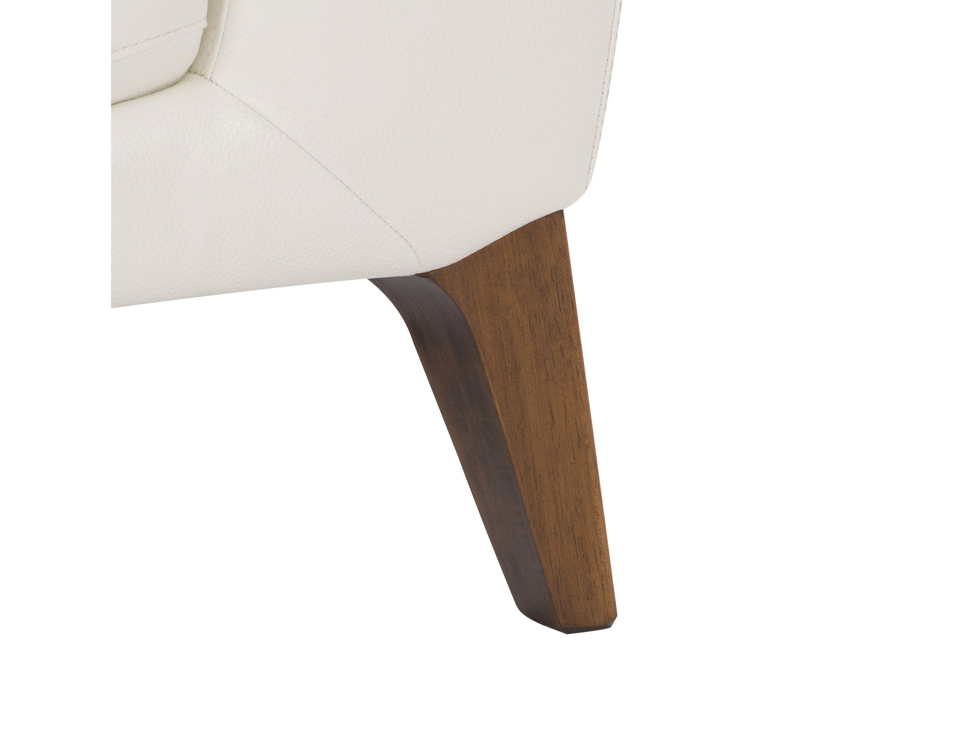 white Faux Leather Loveseat London collection detail image by CorLiving#color_white