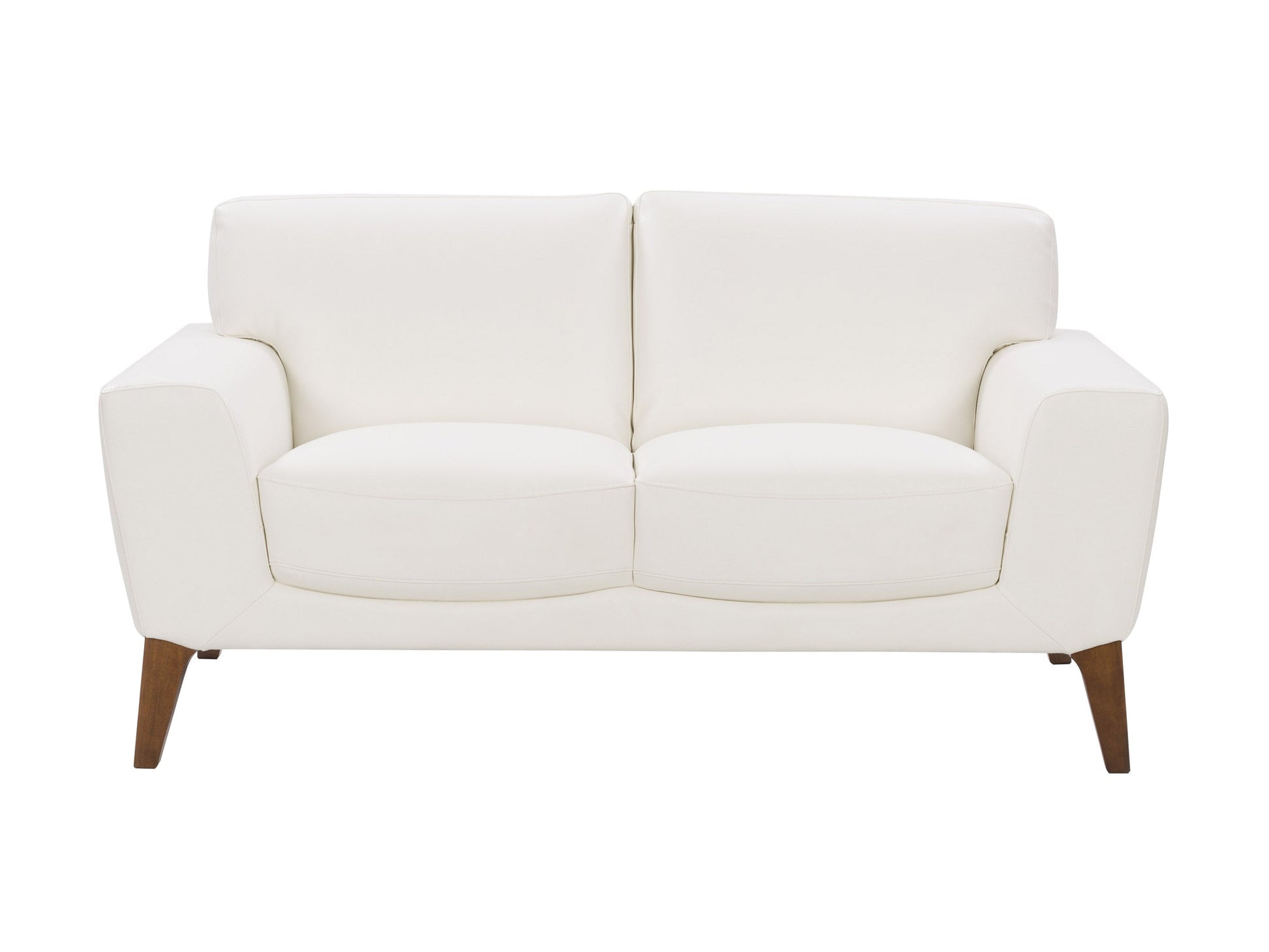 white Faux Leather Loveseat London collection product image by CorLiving#color_white