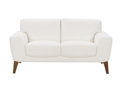 white Faux Leather Loveseat London collection product image by CorLiving#color_white