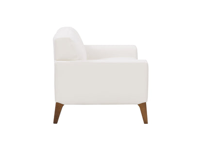 white Faux Leather Loveseat London collection product image by CorLiving#color_white