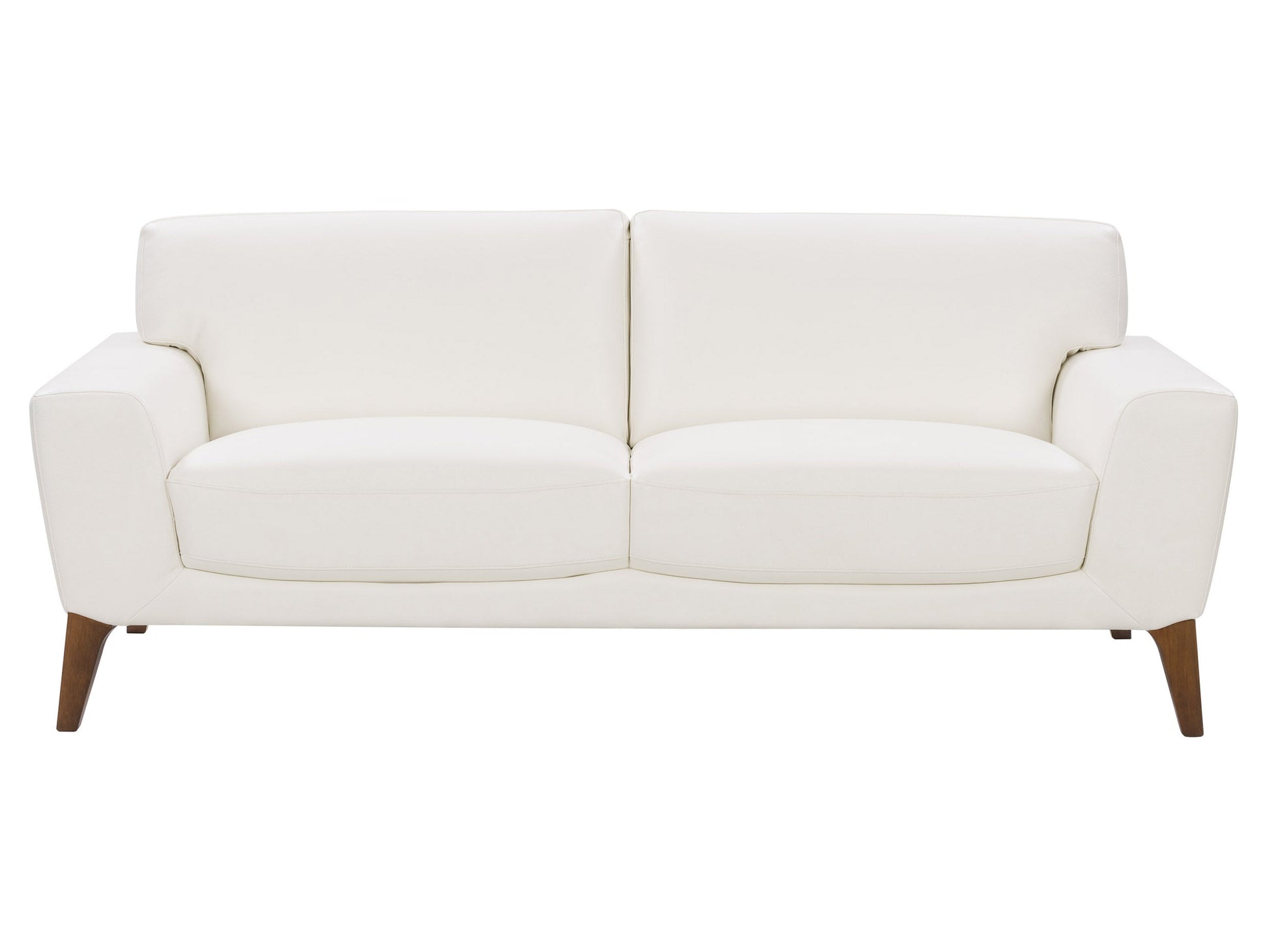 white Faux Leather Sofa London collection product image by CorLiving#color_white