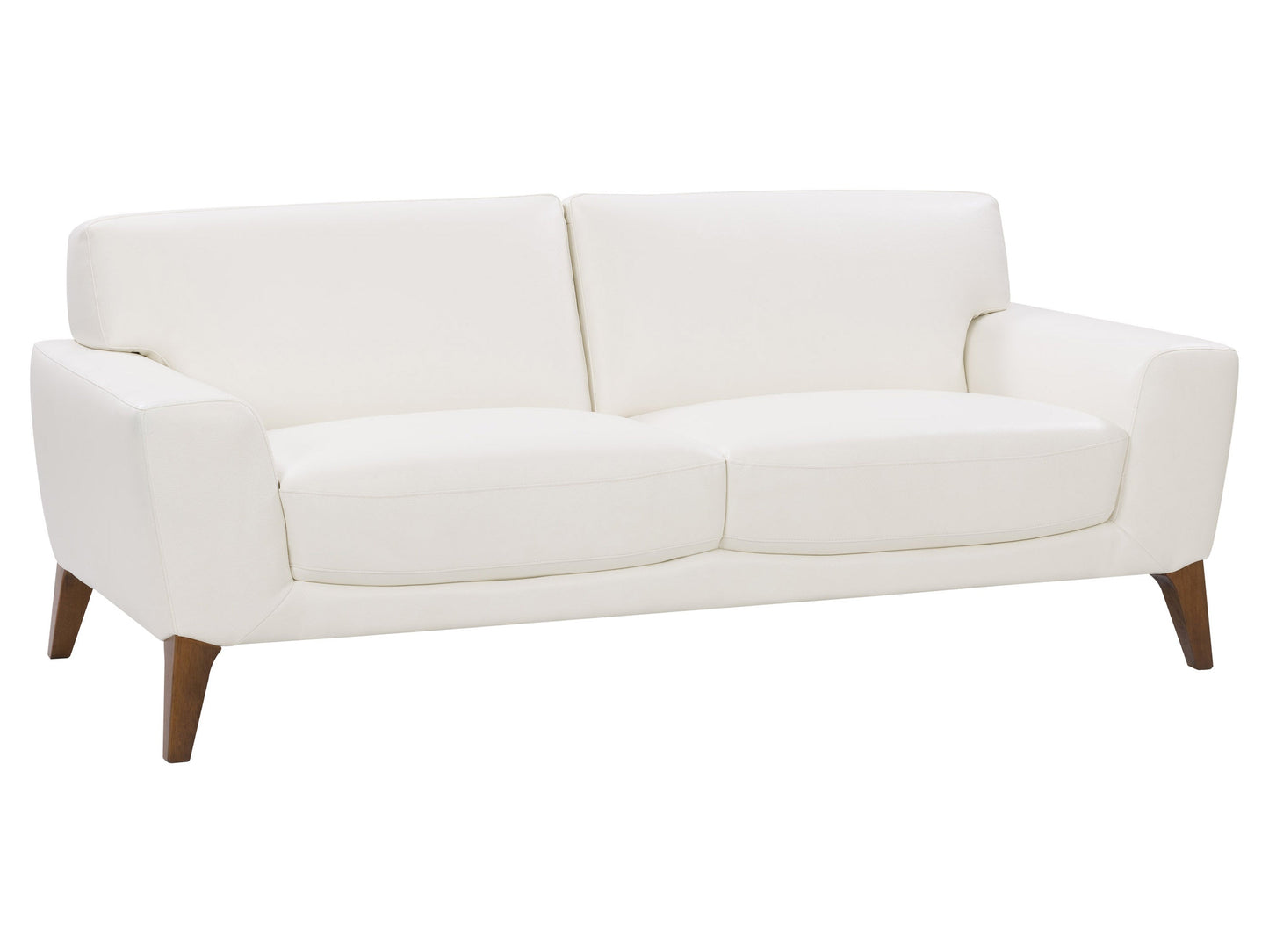 white Faux Leather Sofa London collection product image by CorLiving#color_white