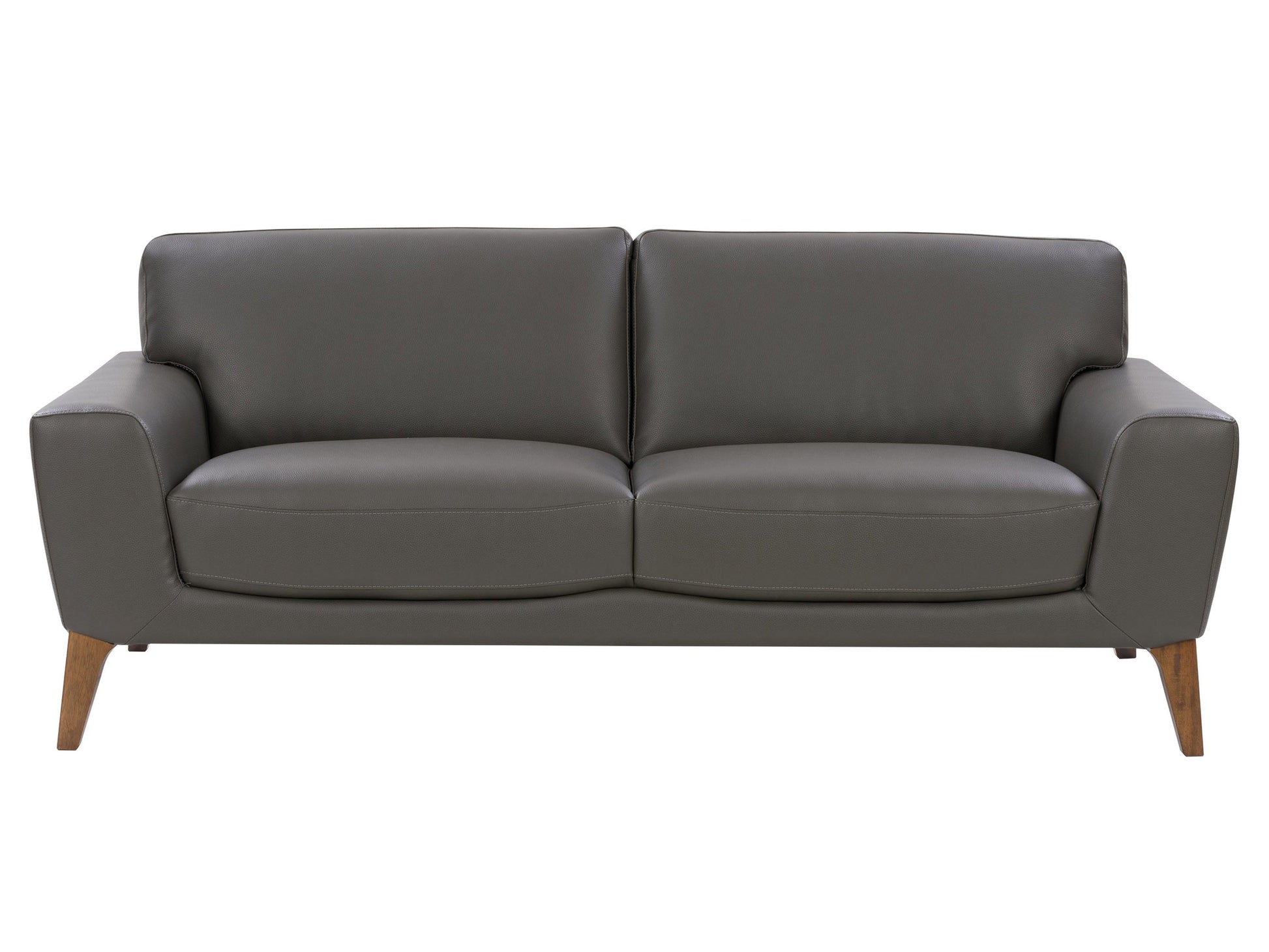 grey Faux Leather Sofa London collection product image by CorLiving#color_grey